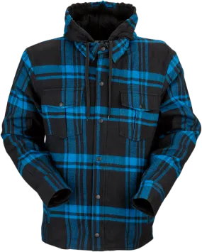 Z1R Timber Flannel Shirt - Black/Blue - 4XL 3040-2846