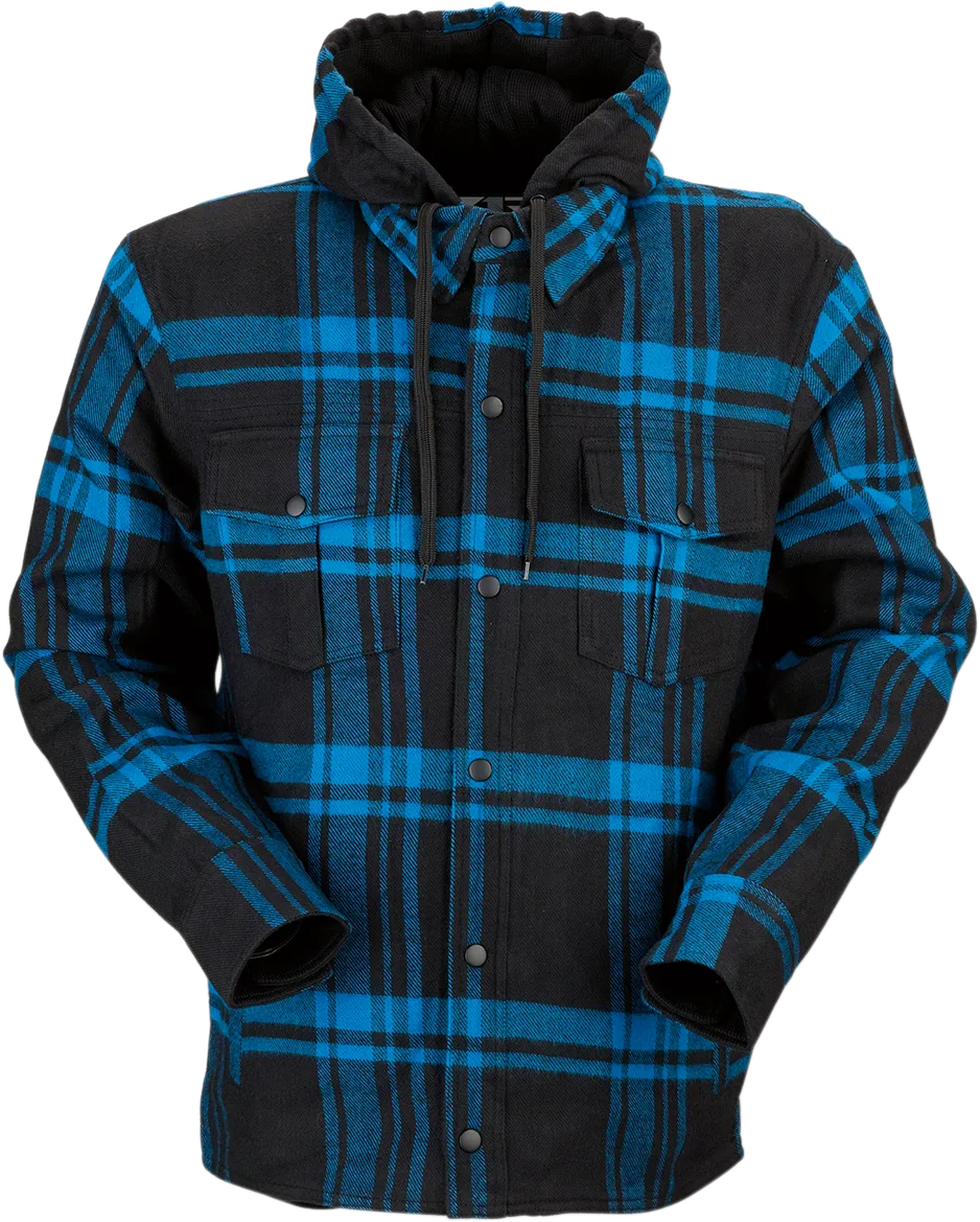 Z1R Timber Flannel Shirt - Black/Blue - 4XL 3040-2846