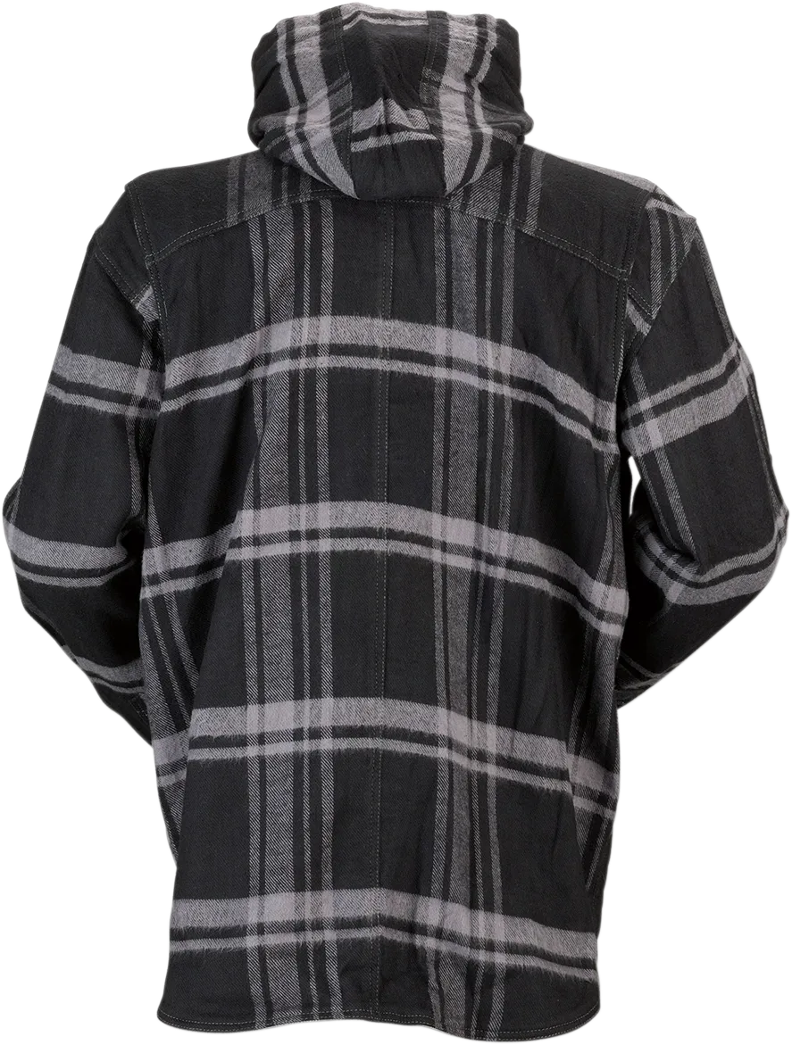 Z1R Timber Flannel Shirt - Black/Gray - 2XL 3040-2836